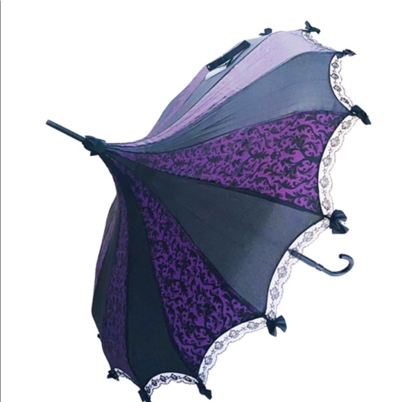 COPY - COPY - COPY - COPY - Small Skull Damask Umbrella - Picture 1 of 1